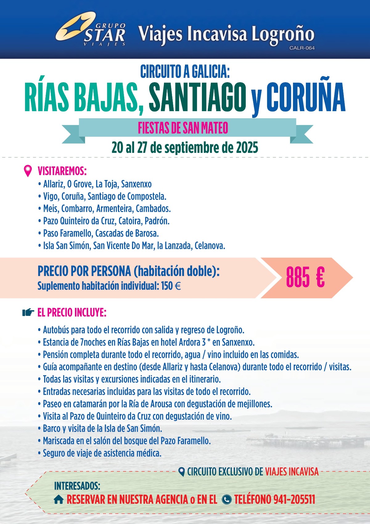 cartel viaje a galicia san mateo 2025 1